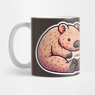 Wombat Kawaii Graphic Critter Cove Cute Animal A Splash of Forest Frolics and Underwater Whimsy! Mug